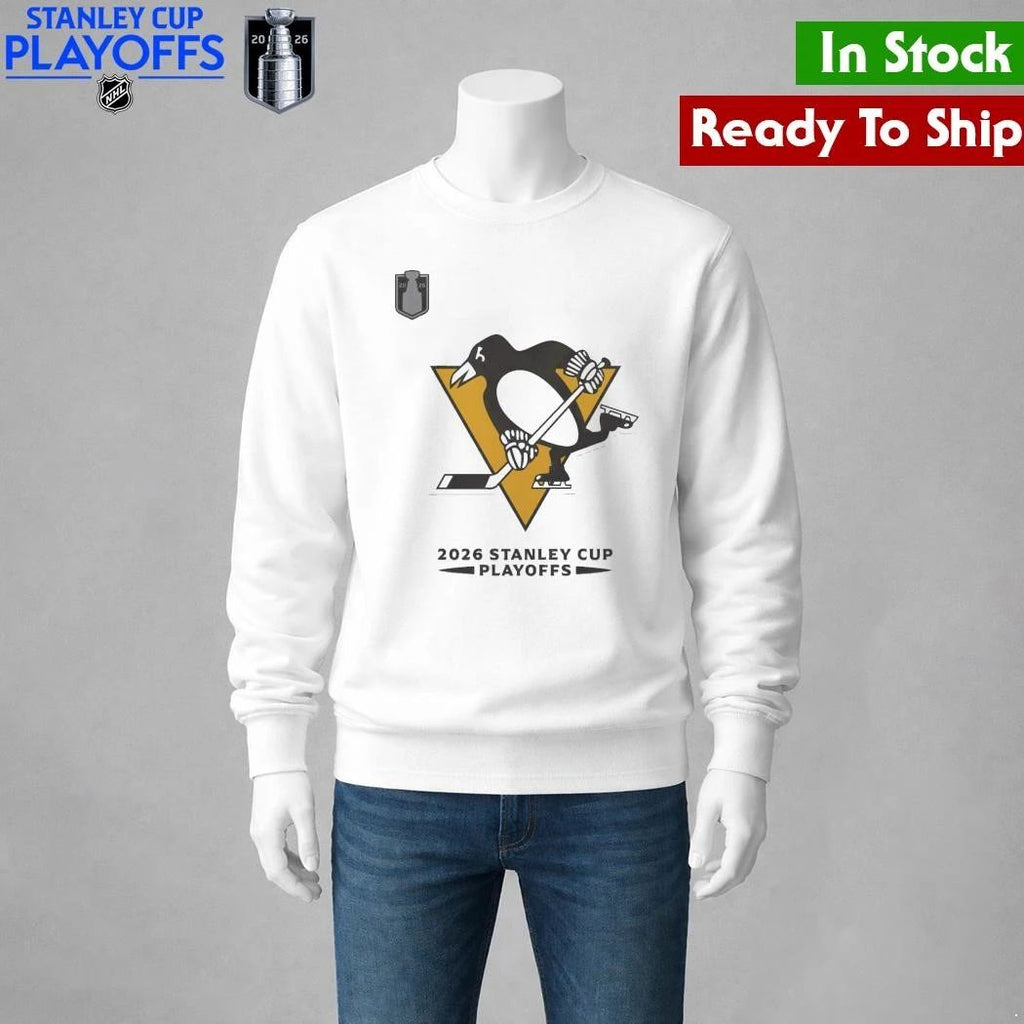 Pittsburgh Penguins 2026 Stanley Cup Playoffs Rink Performance Shirt Unisex , , , Long Sleeve Tee