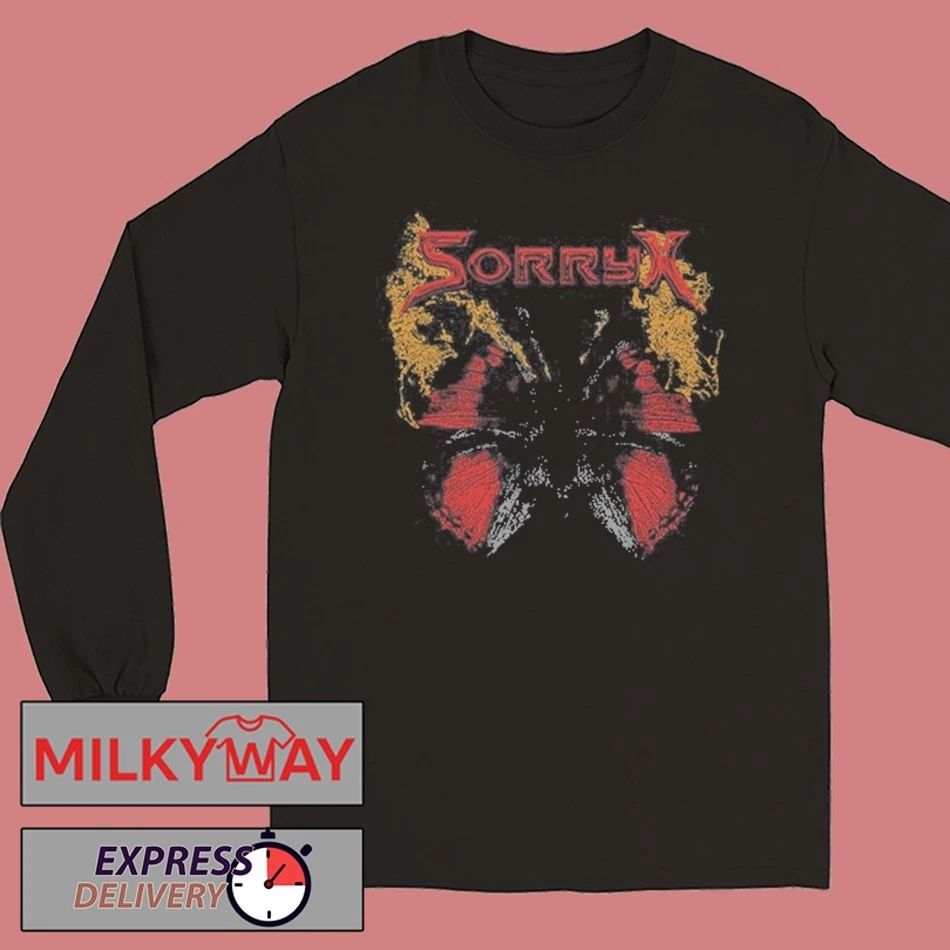 Sorry X Butterfly Unisex , , , Long Sleeve Tee