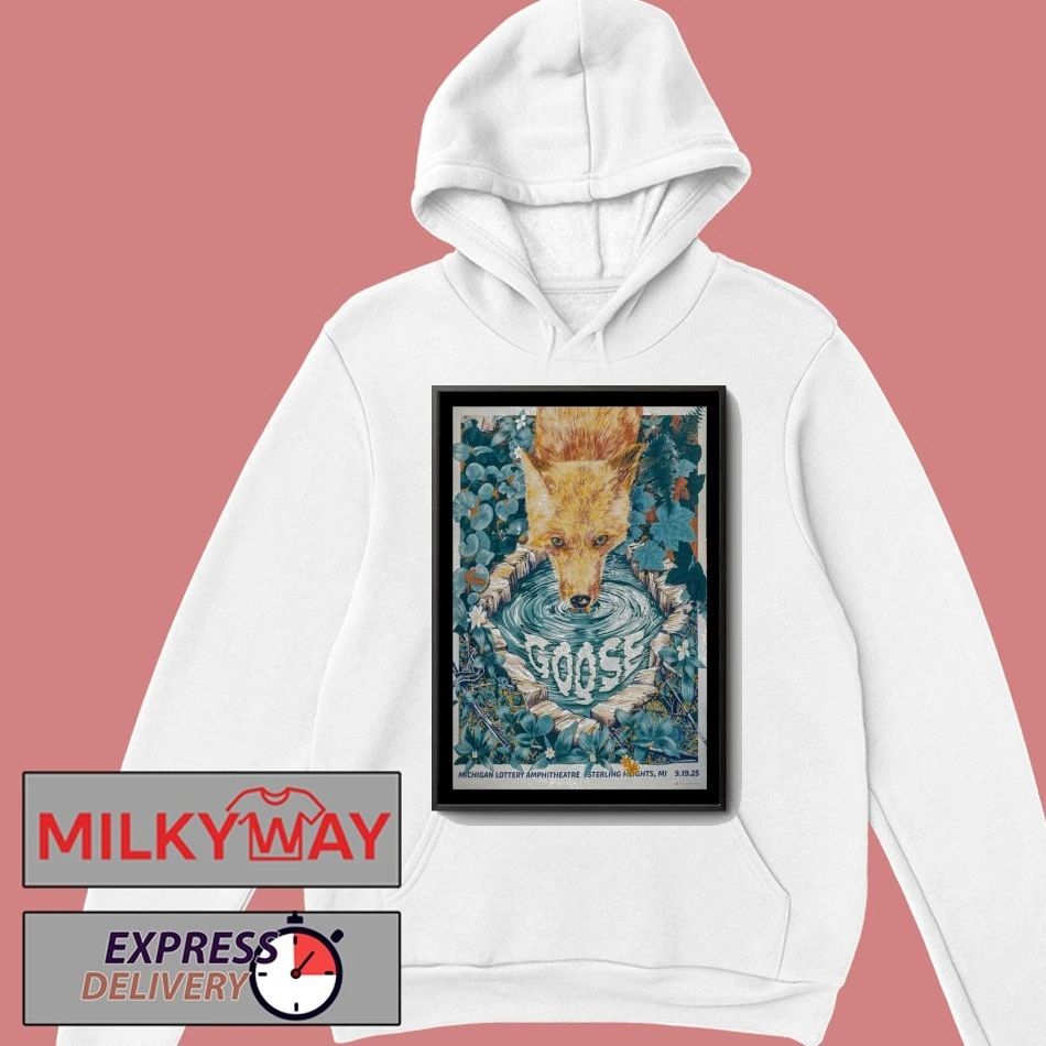 Goose Sep 19, 2025 Michigan Lottery Amphitheatre at Freedom Hill. Sterling Heights, MI Poster shirt
