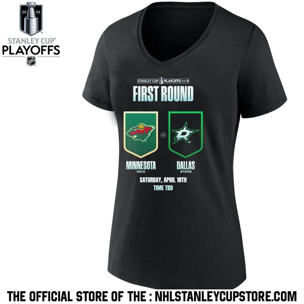 Dallas Stars vs Minnesota Wild 2026 NHL Stanley Cup Playoffs First Round Shirt Unisex , , , Long Sleeve Tee