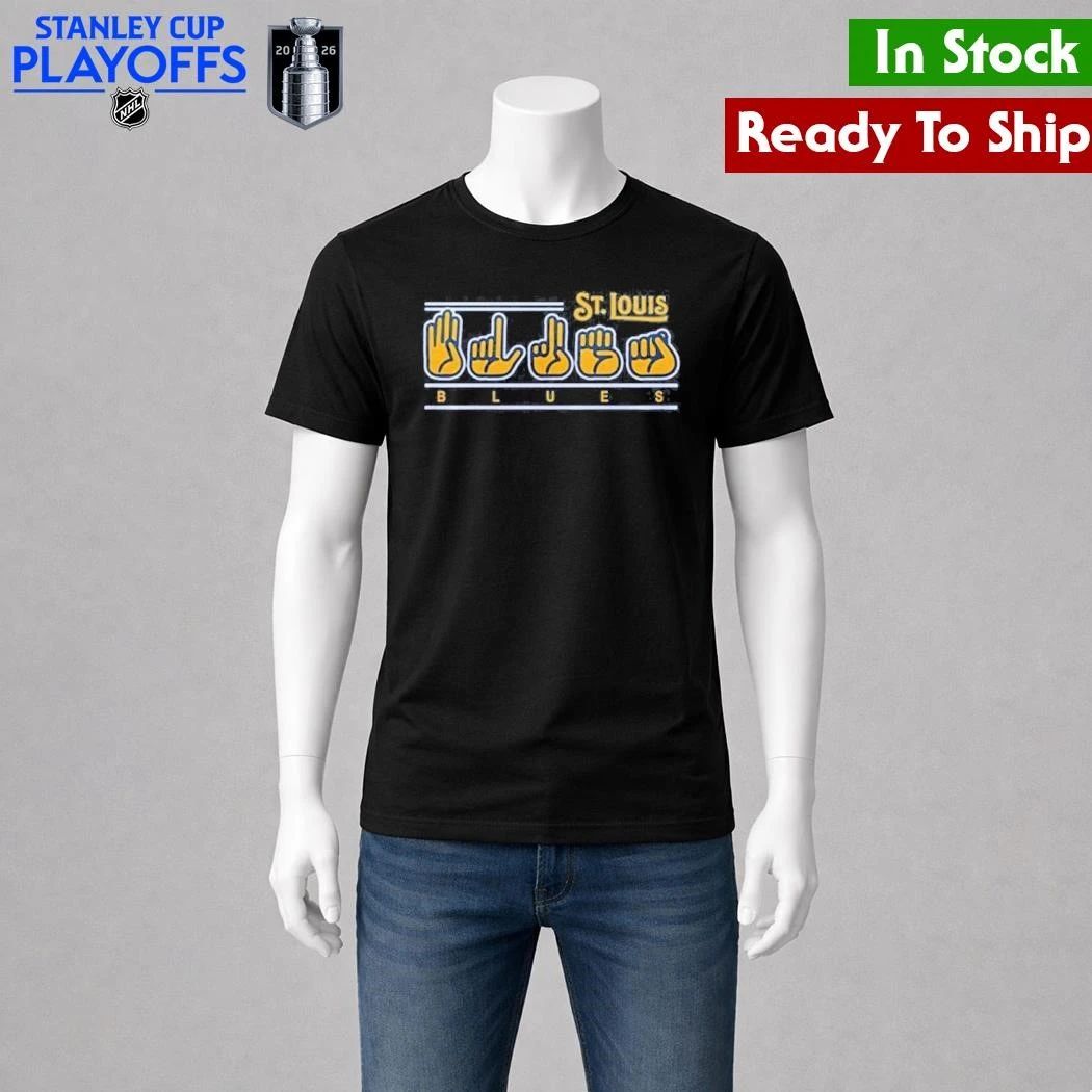 St. Louis Blues ASL Awareness Night Shirt Unisex , , , Long Sleeve Tee