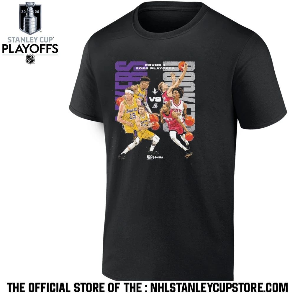 2026 NBA Playoffs Houston Rockets Vs. Los Angeles Lakers Shirt Unisex , , , Long Sleeve Tee