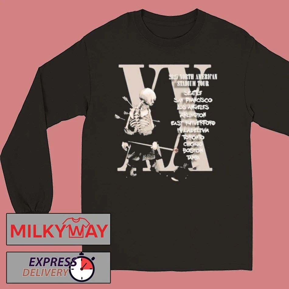 Mcr The Black Parade Tour 2025 Shirt Unisex , , , Long Sleeve Tee