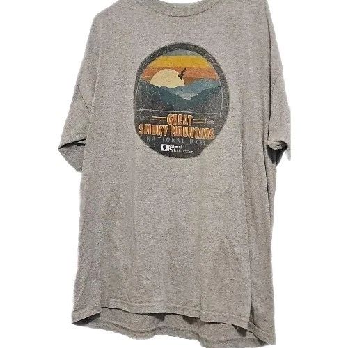Great Smoky Mountains Park Men 2XL Cottagecore Boho Y2k Grunge Normcore Unisex , , , Long Sleeve Tee