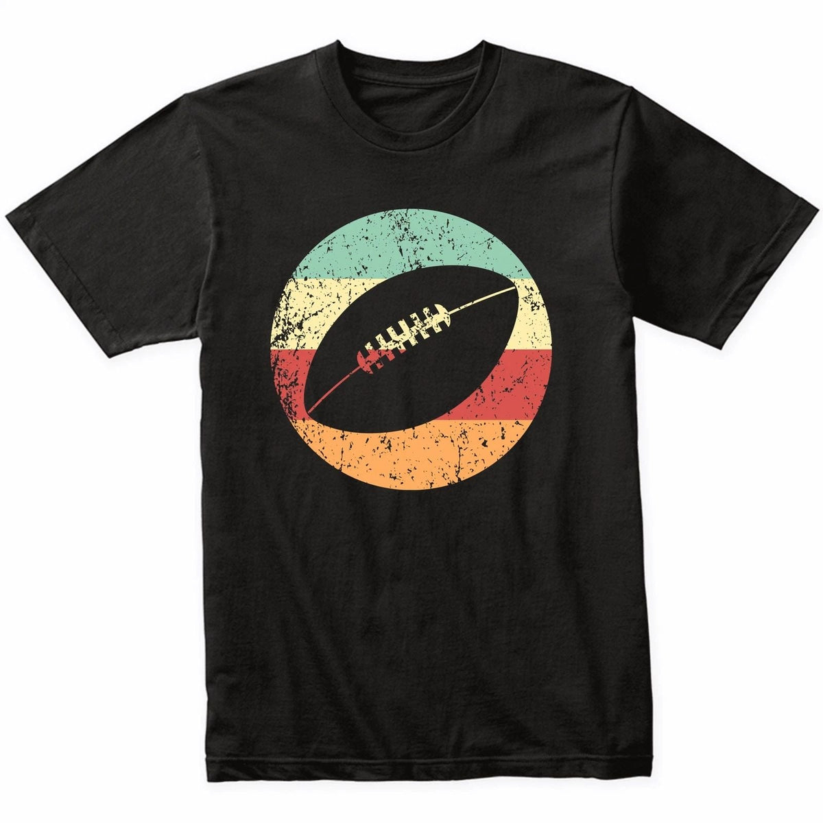 Fantasy Football Shirt - Retro Football Icon - Retro Colors Unisex , , , Long Sleeve Tee