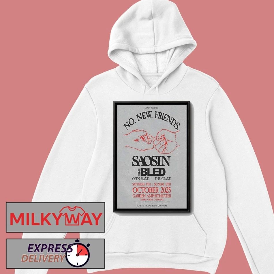 Saosin Oct 11-12 2025 Garden Amp In Garden Grove CA Poster shirt Unisex , , , Long Sleeve Tee