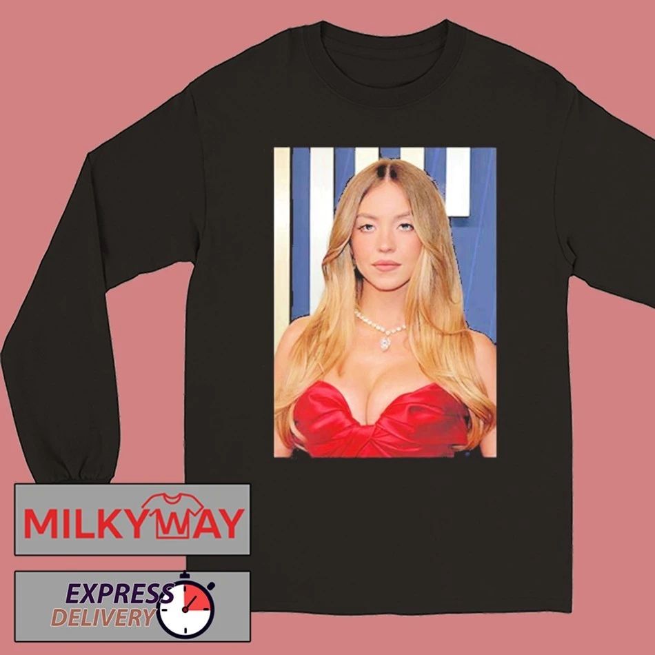 Sydney Sweeney Beauty Looks At Emmys 2025 shirt Unisex , , , Long Sleeve Tee
