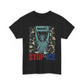 Stop ICE Funny Statue of Liberty Boho Floral Resist Retro Unisex , , , Long Sleeve Tee