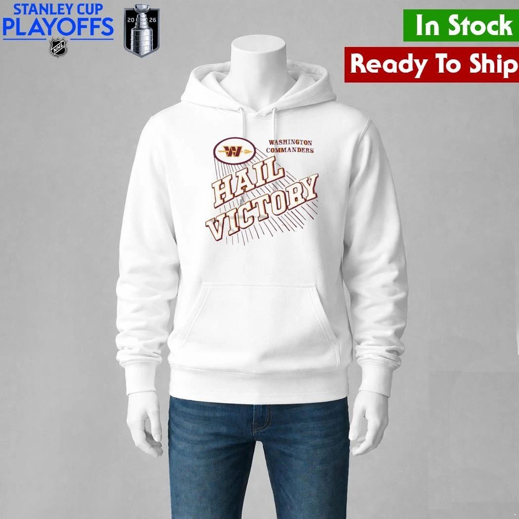 Washington Commanders Hail Victory Logo Tri-Blend Shirt Unisex , , , Long Sleeve Tee