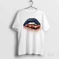 Original Dallas Cowboys And Texas Longhorns Lips Falling Hearts Unisex , , , Long Sleeve Tee