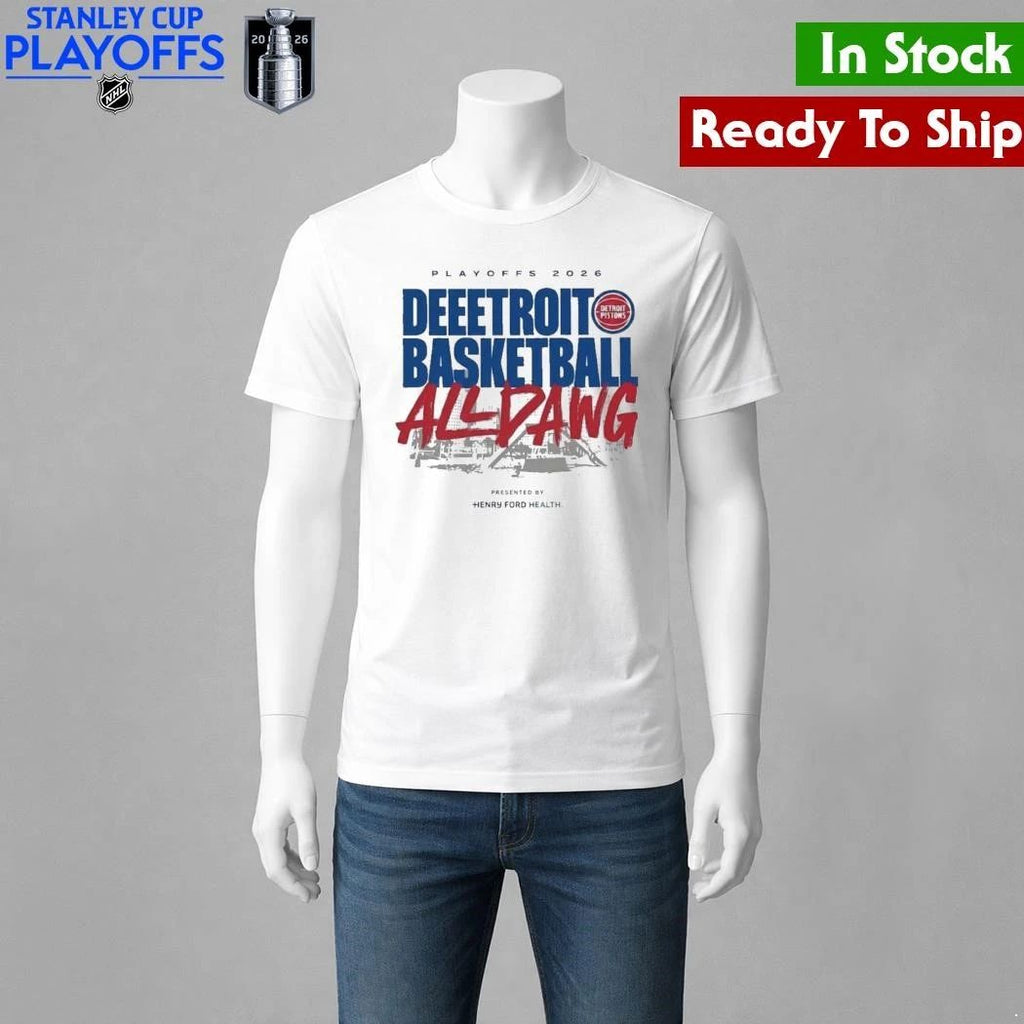 Detroit Pistons 2026 Playoffs Deeetroit Basketball All Dawg Shirt Unisex , , , Long Sleeve Tee