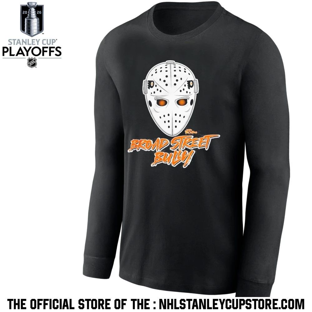 Believe Mask Philadelphia Flyers Broad Street Bully Shirt Unisex , , , Long Sleeve Tee
