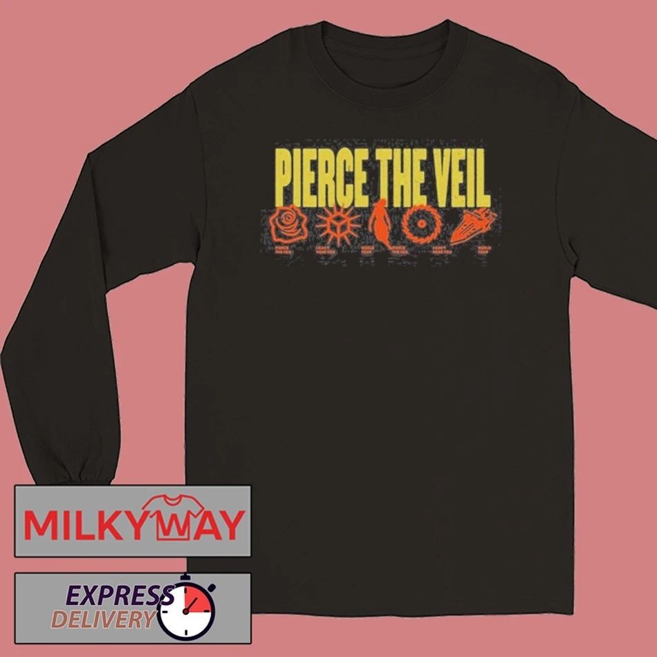 Pierce The Veil I Can’t Hear You World Tour 2025 shirt Unisex , , , Long Sleeve Tee