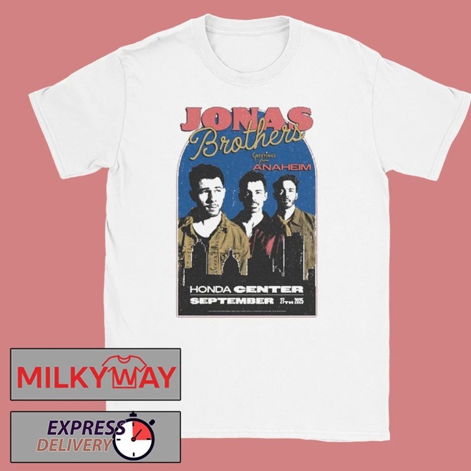 Jonas Brothers Sept 27 2025 Honda Center Anaheim, CA shirt Unisex , , , Long Sleeve Tee