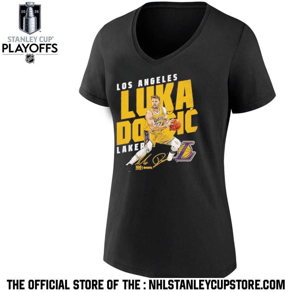 Luka Doncic Los Angeles Lakers Slant 2026 Shirt Unisex , , , Long Sleeve Tee