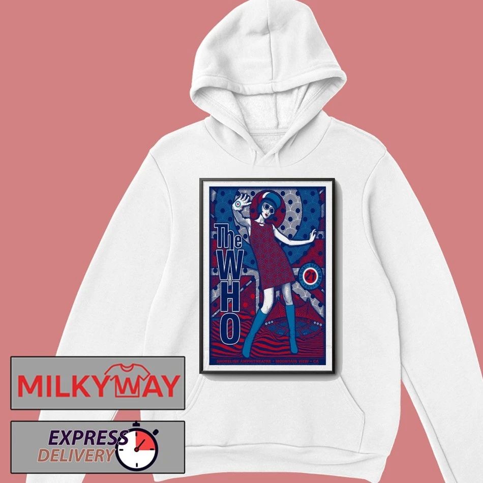 Sep 21, 2025 The Who Shoreline Amphitheatre, Mountain View, CA Poster shirt Unisex , , , Long Sleeve Tee
