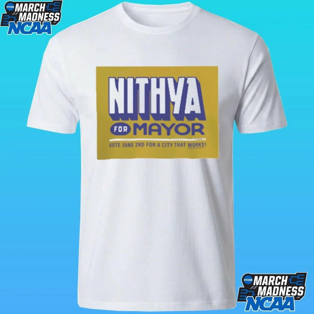 Nithya Raman For Mayor Vote June 2nd For A City That Works Shirt Unisex , , , Long Sleeve Tee