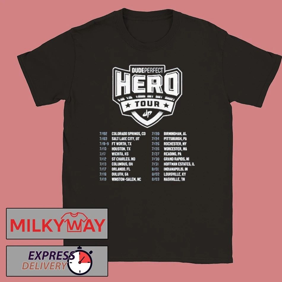 Dude Perfect Hero Tour Shirt Unisex , , , Long Sleeve Tee
