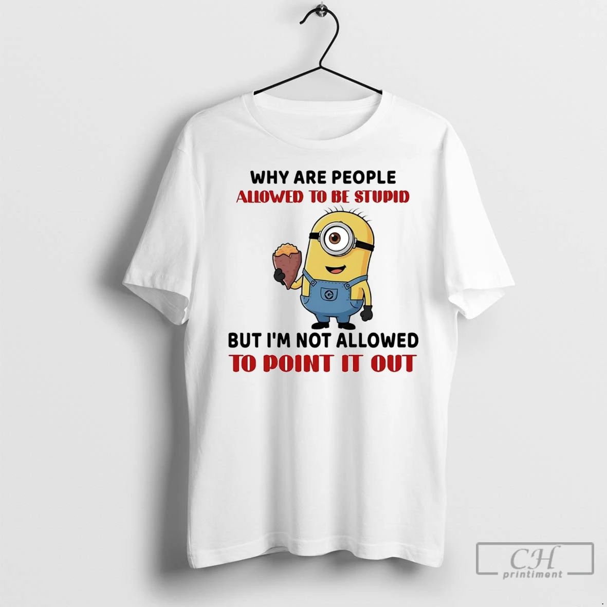 Premium Stuart Minion Why Are People Allowed To Be Stupid Im Not Allowed Point It Unisex , , , Long Sleeve Tee