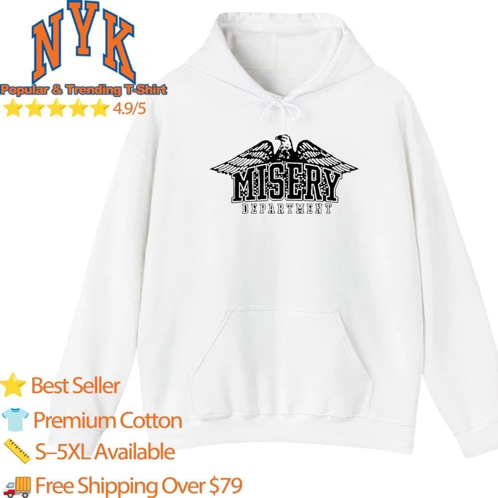 Misery Department Eagle Graphic Tee Retro Streetwear Shirt
