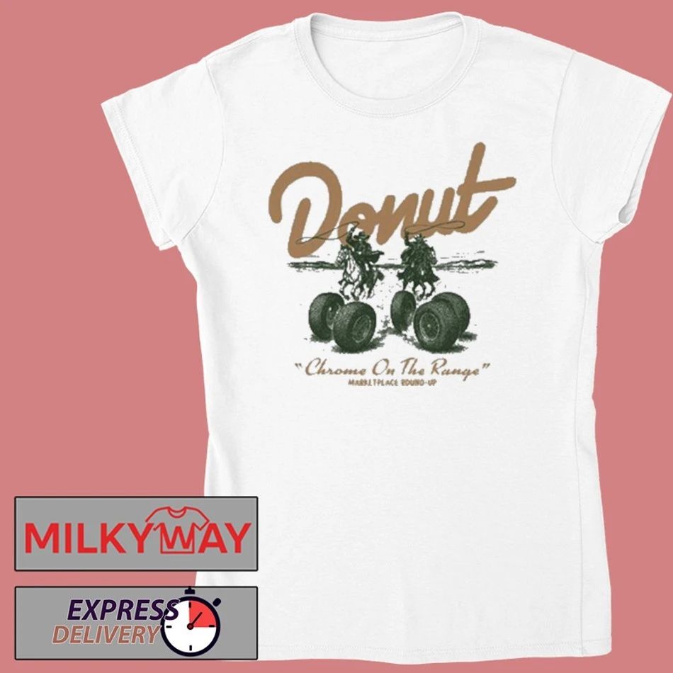 Donut Chrome On The Range Shirt Unisex , , , Long Sleeve Tee