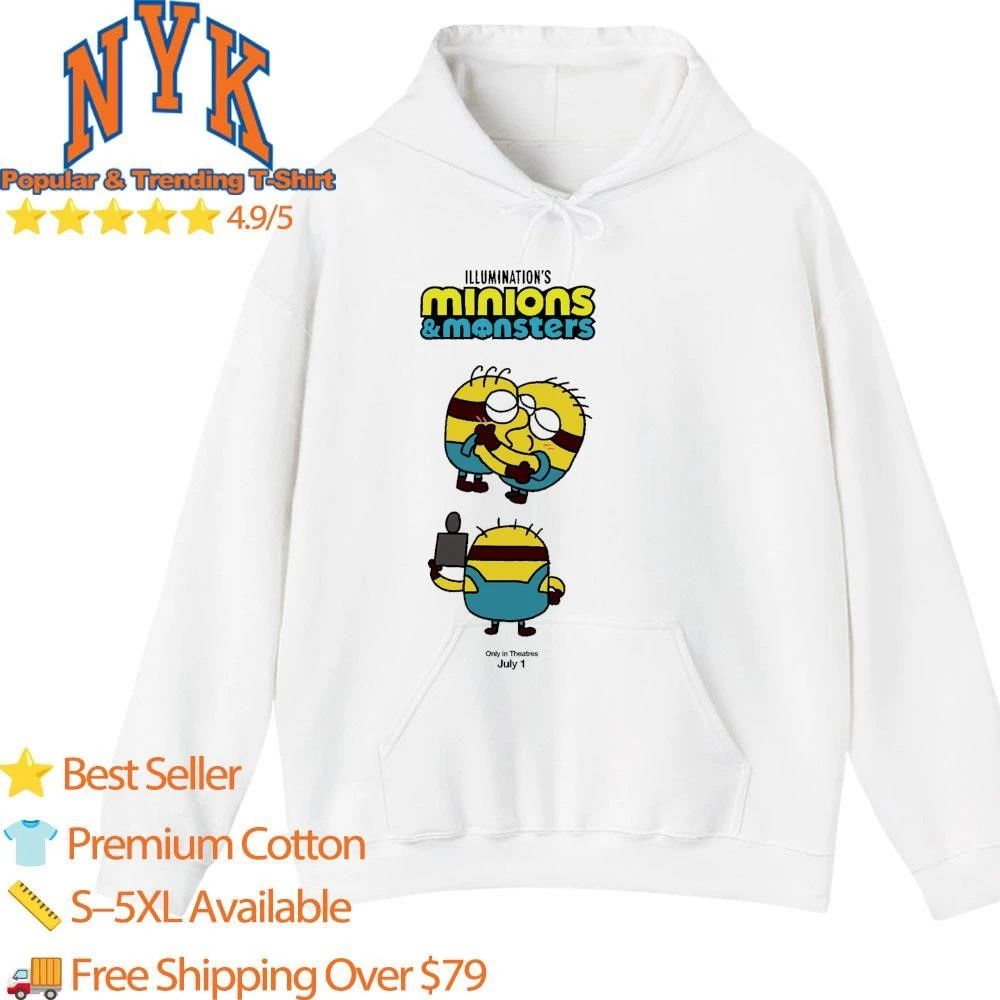 Illumination Minions and Monsters Hugging Only In Theatres July 1 Shirt