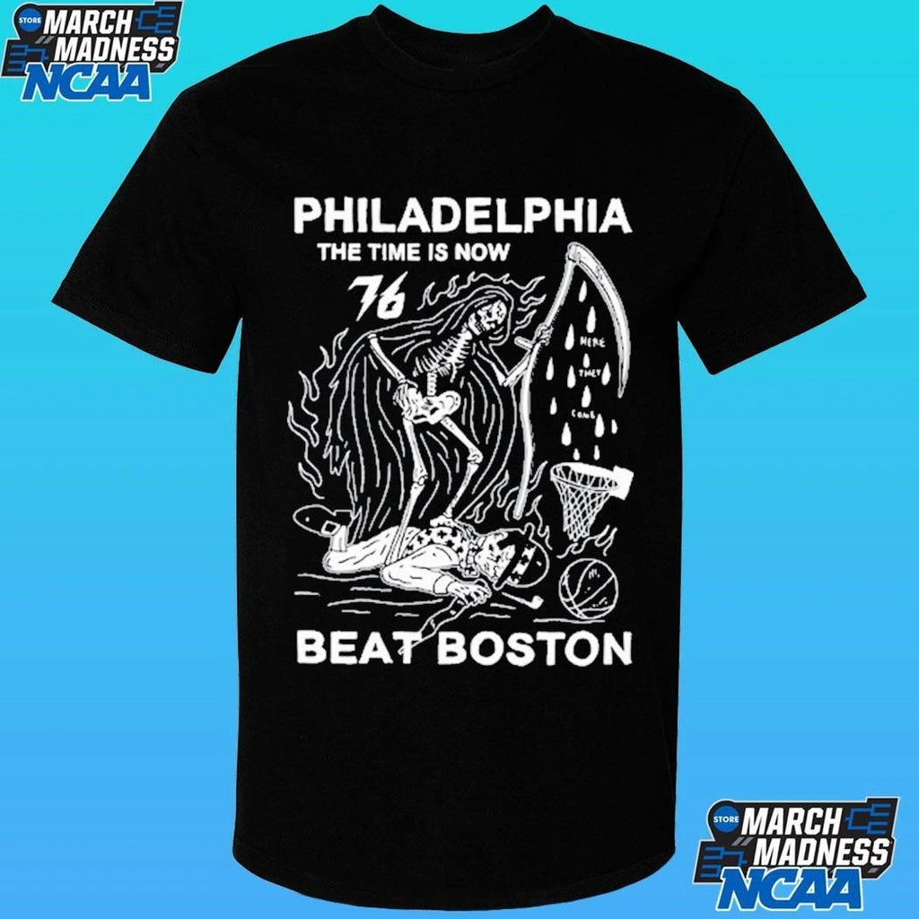 Philadelphia The Time Is Now Beat Boston 2026 Shirt Unisex , , , Long Sleeve Tee