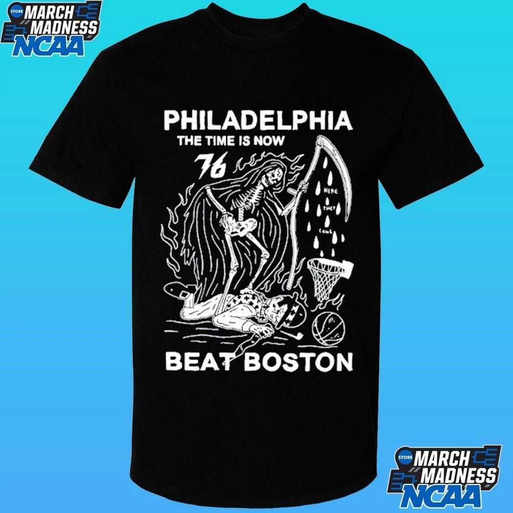 Philadelphia The Time Is Now Beat Boston 2026 Shirt Unisex , , , Long Sleeve Tee