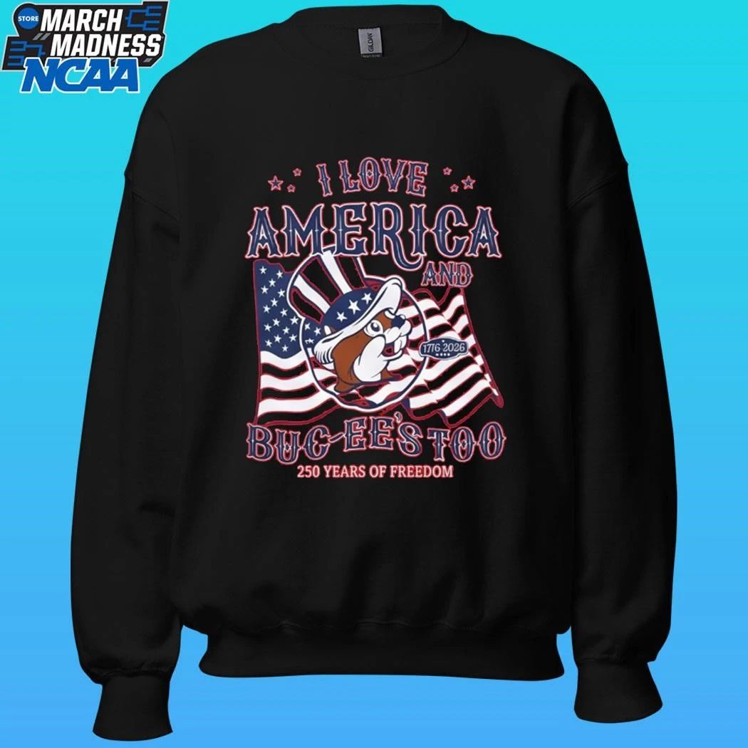 I Love America Buc-ee’s 4th Of July 250 Years Of Freedom Shirt Unisex , , , Long Sleeve Tee