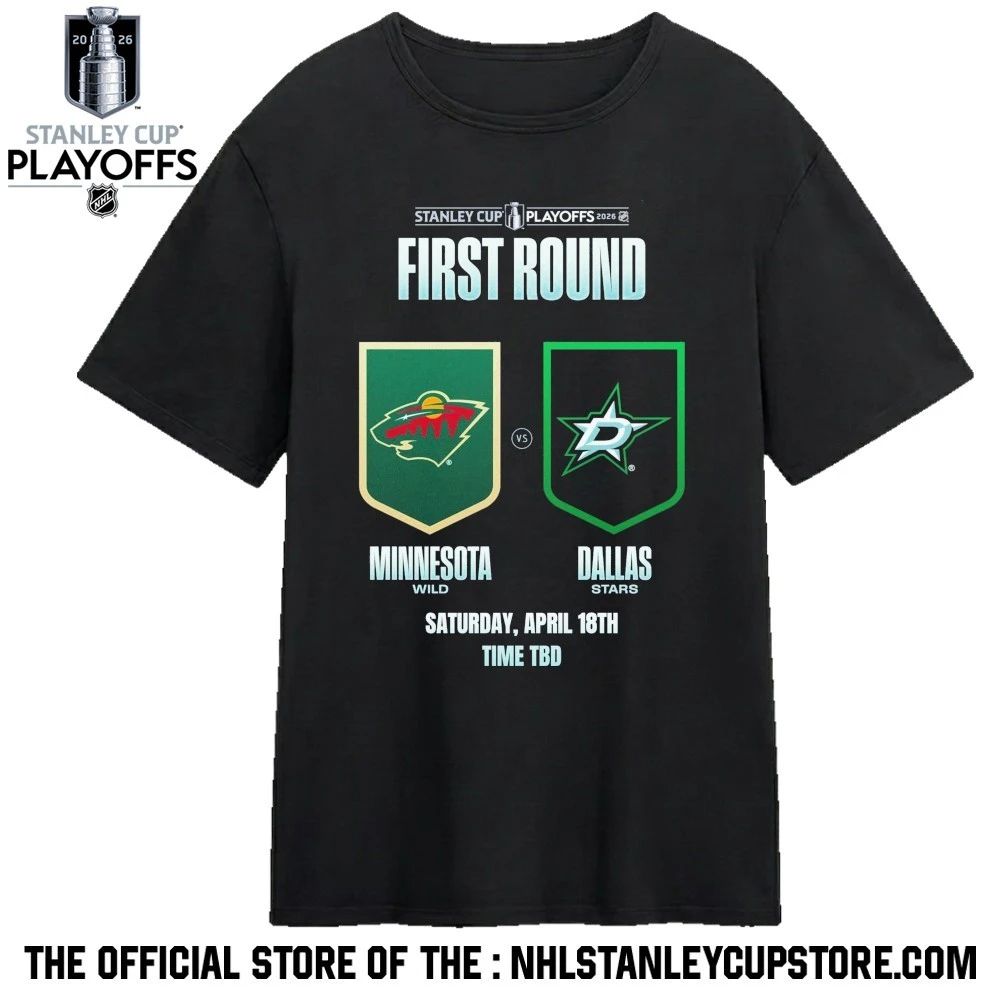 Dallas Stars vs Minnesota Wild 2026 NHL Stanley Cup Playoffs First Round Shirt Unisex , , , Long Sleeve Tee