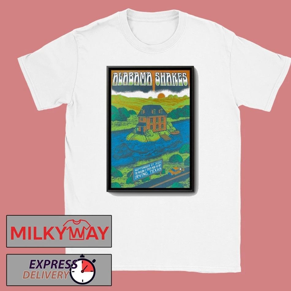 Alabama Shakes 2Sept 27 2025 Irving Texas New Poster shirt Unisex , , , Long Sleeve Tee