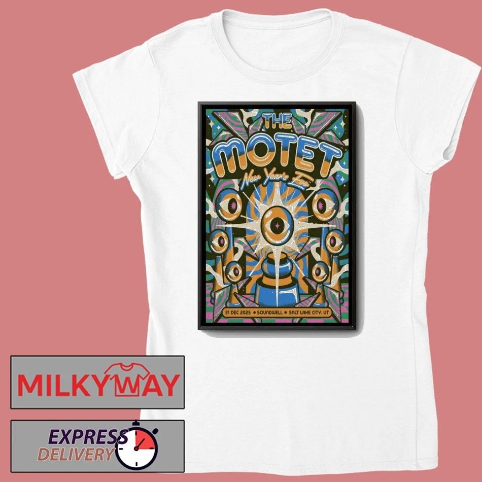 The Motet Concert Poster Salt Lake City 2025 shirt Unisex , , , Long Sleeve Tee