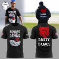 Detroit Pistons BEWARE OF THE DAWGS 2 side Shirt Unisex , , , Long Sleeve Tee