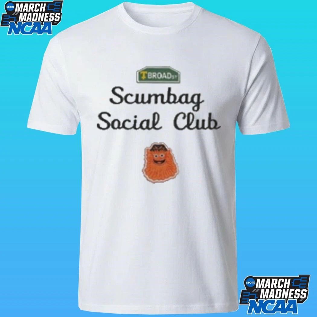 Broad Street Scumbag Social Club Flyer Shirt Unisex , , , Long Sleeve Tee