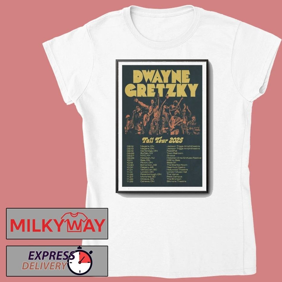 Dwayne Gretzky Fall Tour 2025 Poster shirt Unisex , , , Long Sleeve Tee