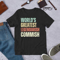 World's Greatest Legendarish Commish Funny Fantasy Football Commissioner Unisex , , , Long Sleeve Tee