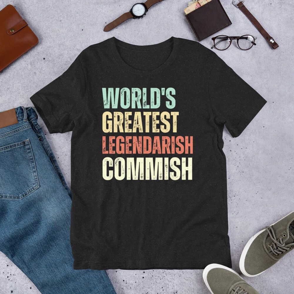 World's Greatest Legendarish Commish Funny Fantasy Football Commissioner Unisex , , , Long Sleeve Tee