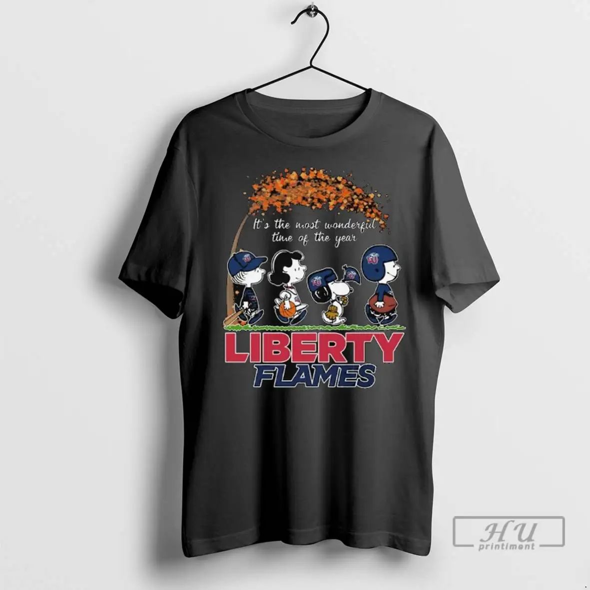 Officials Peanuts Its The Most Wonderful Time Of The Year Liberty Flames Long Sleve Unisex , , , Long Sleeve Tee