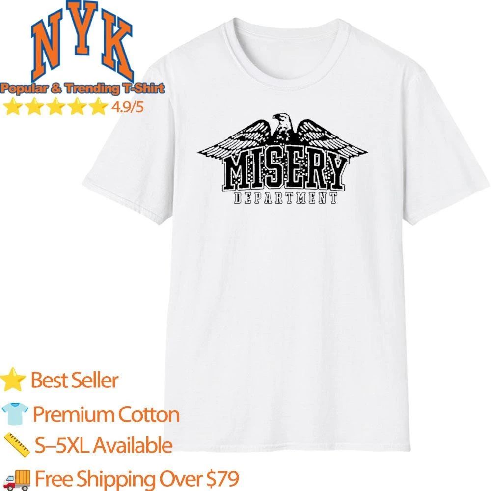 Misery Department Eagle Graphic Tee Retro Streetwear Shirt