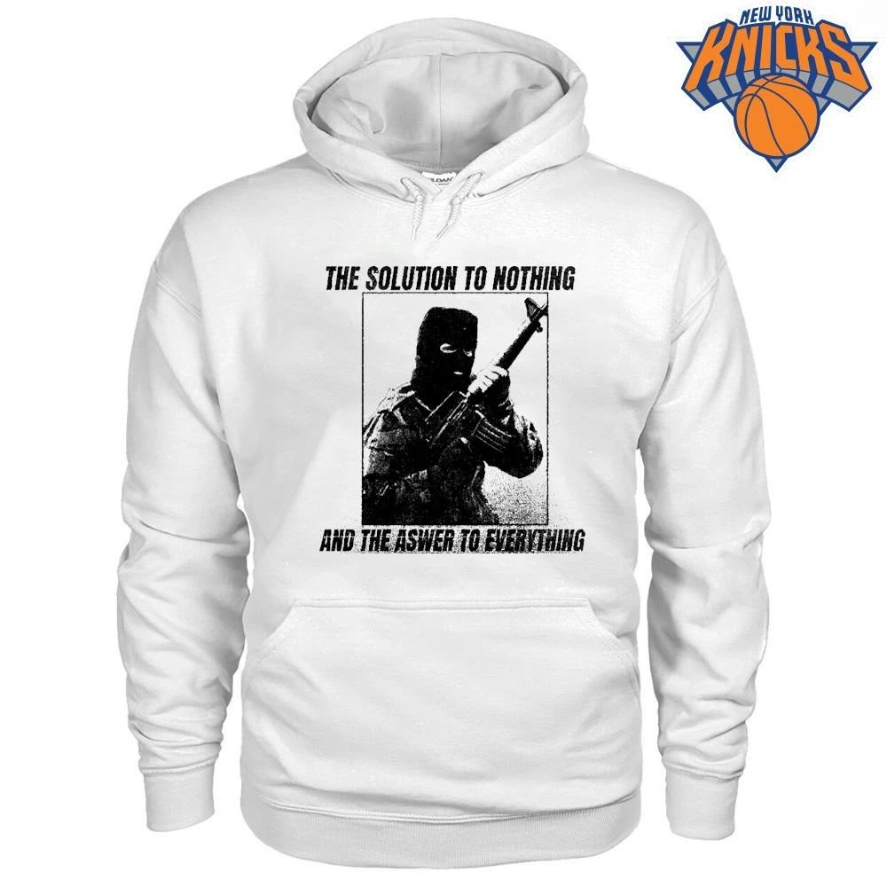 Ski Mask Gun The Solution to Nothing Shirt