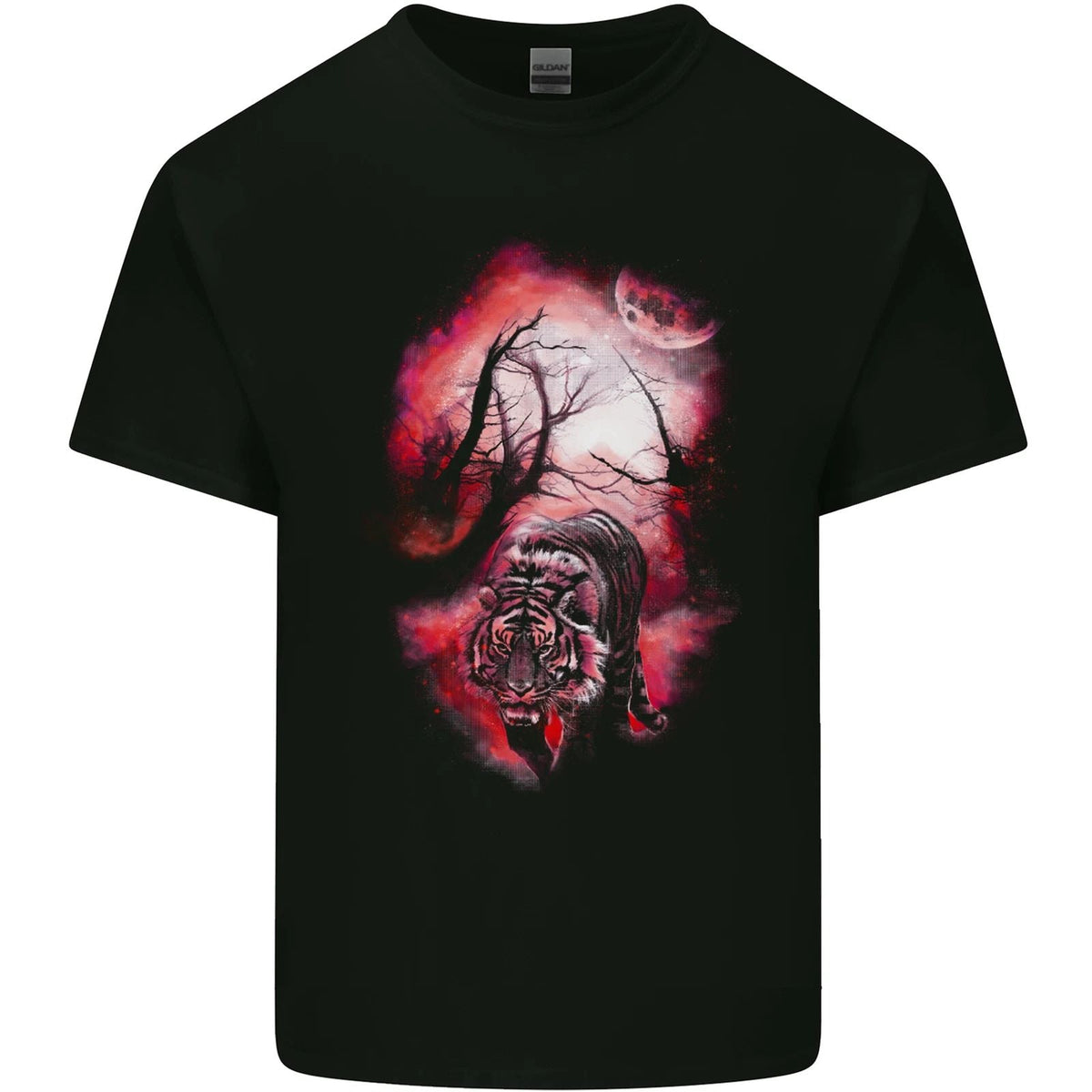 Enchanted Tiger Fantasy Spiritual Mystical Mens Light Cotton Unisex , , , Long Sleeve Tee