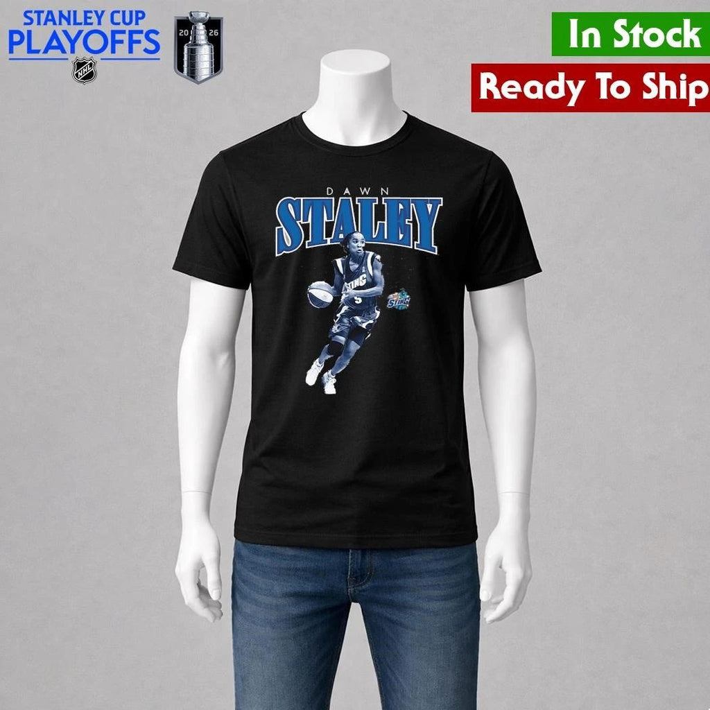 Dawn Staley Charlotte Sting Mitchell & Ness Court Origins Player Boyfriend Shirt Unisex , , , Long Sleeve Tee