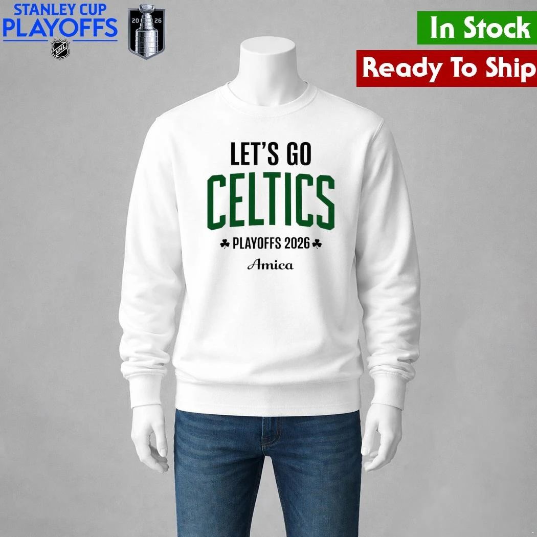 Let’s Go Celtics Basketball Playoffs 2026 Amica Shirt Unisex , , , Long Sleeve Tee