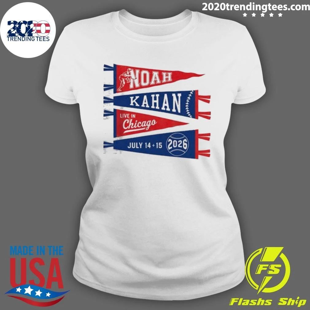 Noah Kahan Live In Chicago At Wrigley Field On July 14, 15 2026 Baseball Shirt
