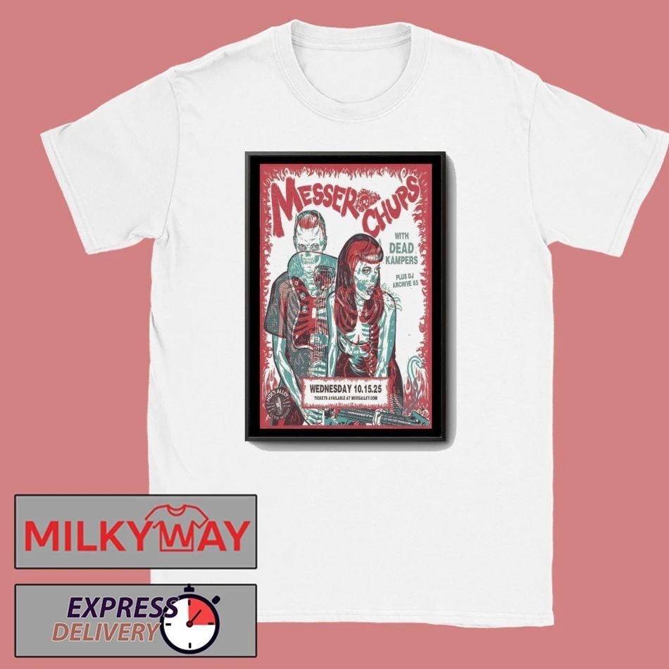 Messer Chups October 05, 2025 Santa Cruz CA Poster shirt Unisex , , , Long Sleeve Tee
