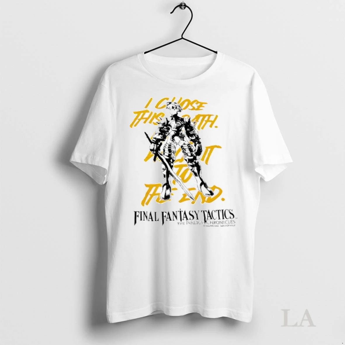 Original The Ivalice Chronicles Final Fantasy Tactics I Chose This Path Ladies Unisex , , , Long Sleeve Tee