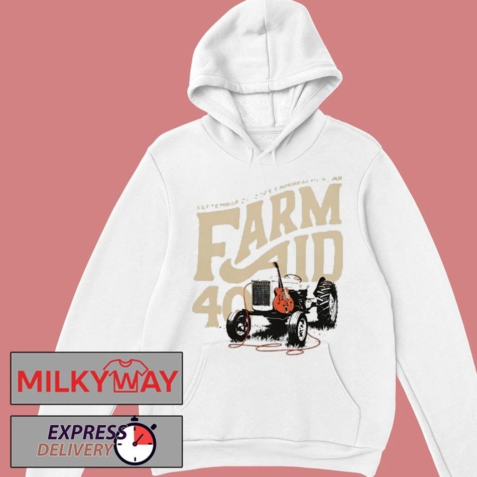 Farm Aid 40 Tractor Amp Shirt Unisex , , , Long Sleeve Tee