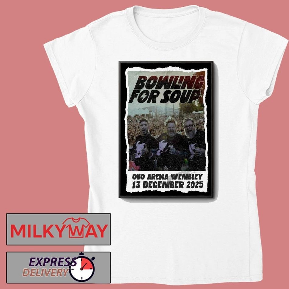 Bowling For Soup Wembley 2025 Poster shirt Unisex , , , Long Sleeve Tee