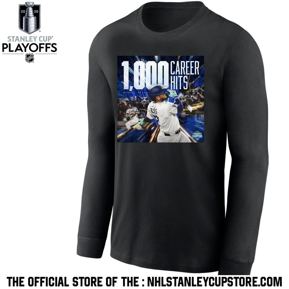 Los Angeles Dodgers Miguel Rojas 1000 Hits Career Shirt Unisex , , , Long Sleeve Tee