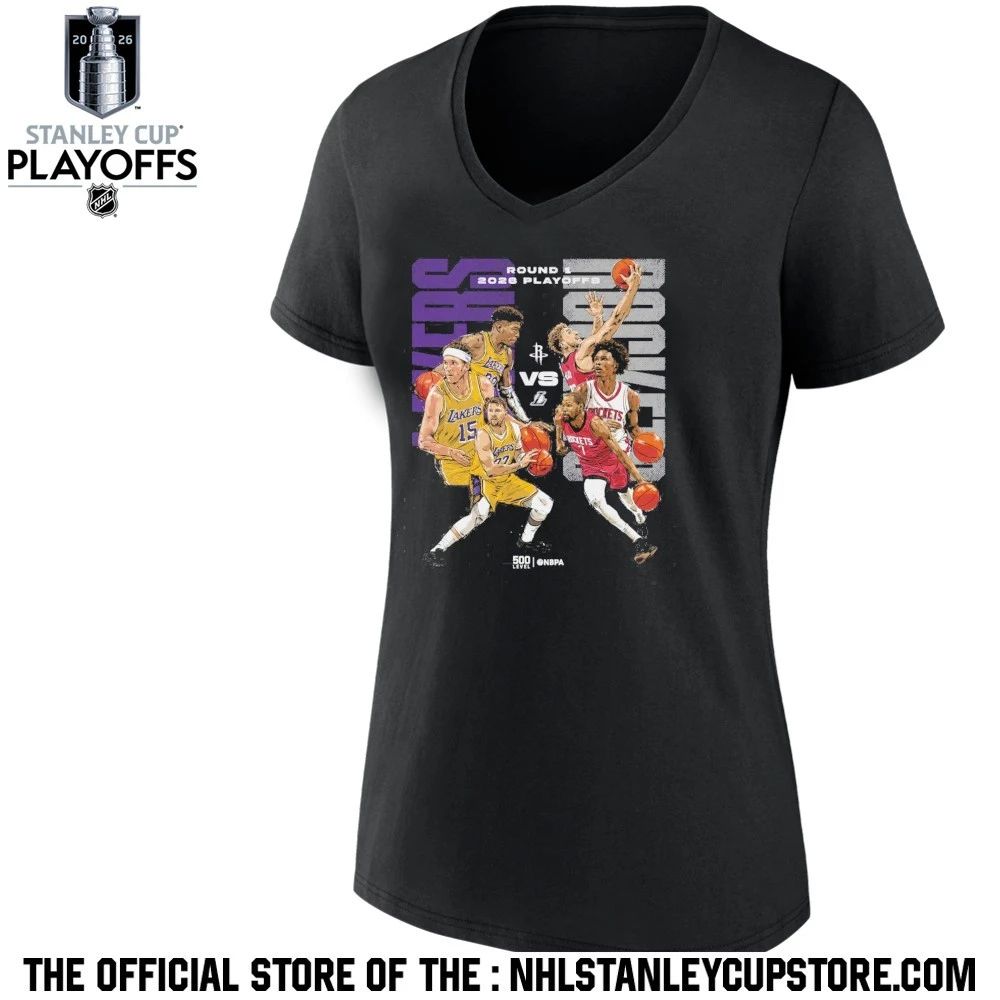 2026 NBA Playoffs Houston Rockets Vs. Los Angeles Lakers Shirt Unisex , , , Long Sleeve Tee